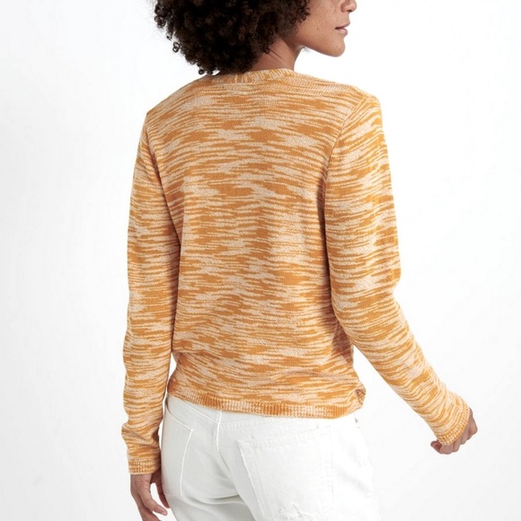 Lucky Brand Golden Glow Open Cardigan Lightweight Knit Sweater Size S - Picture 3 of 10